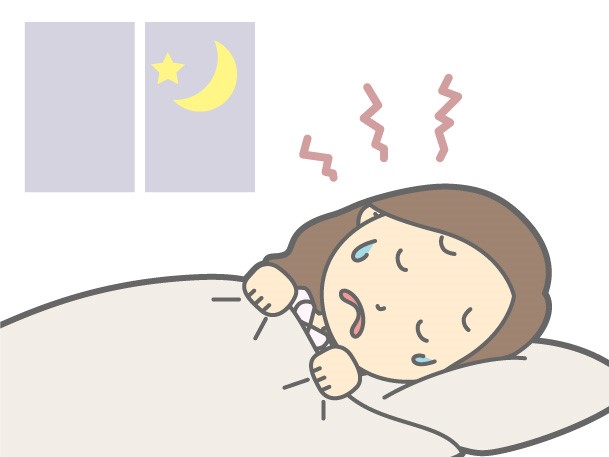 寝られない